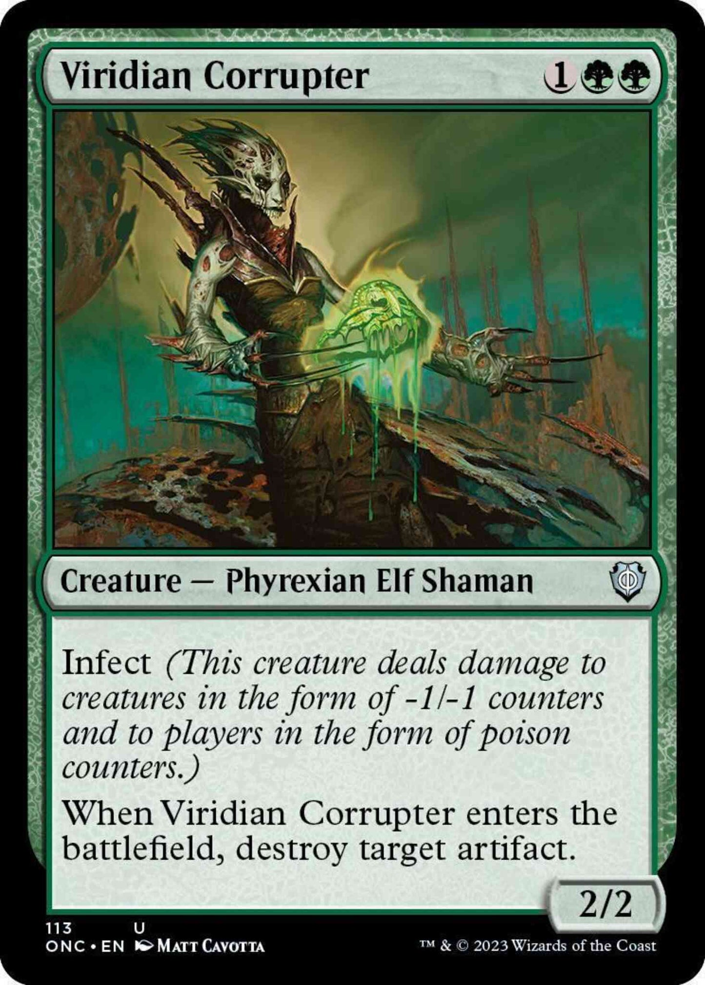 Viridian Corrupter [113] [Phyrexia: All Will Be One: Commander] [Non-Foil]