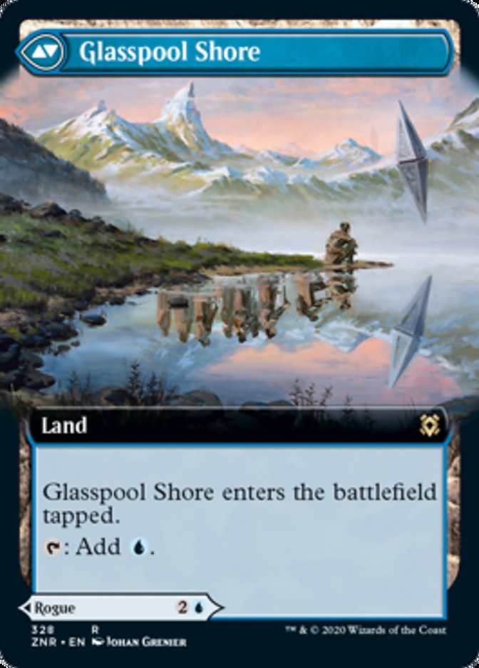 Glasspool Mimic // Glasspool Shore [328] [Extended Art] [Zendikar Rising] [Non-Foil]