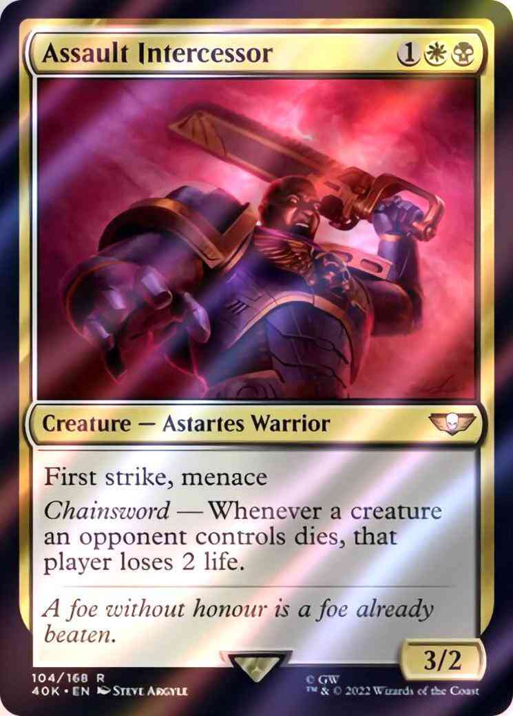 Assault Intercessor [104] [Universes Beyond: Warhammer 40,000] [Surge Foil]