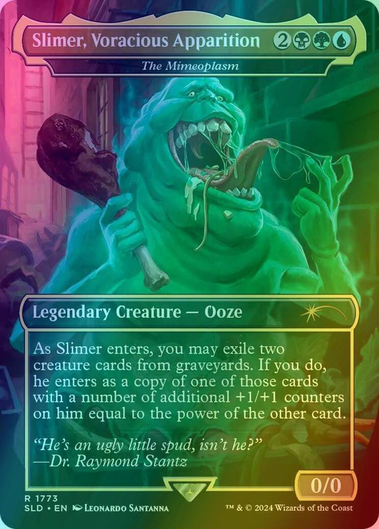 Slimer, Voracious Apparition - The Mimeoplasm [1773] [Borderless] [Ghostbusters: Slimer] [Secret Lair Drop] [Foil]