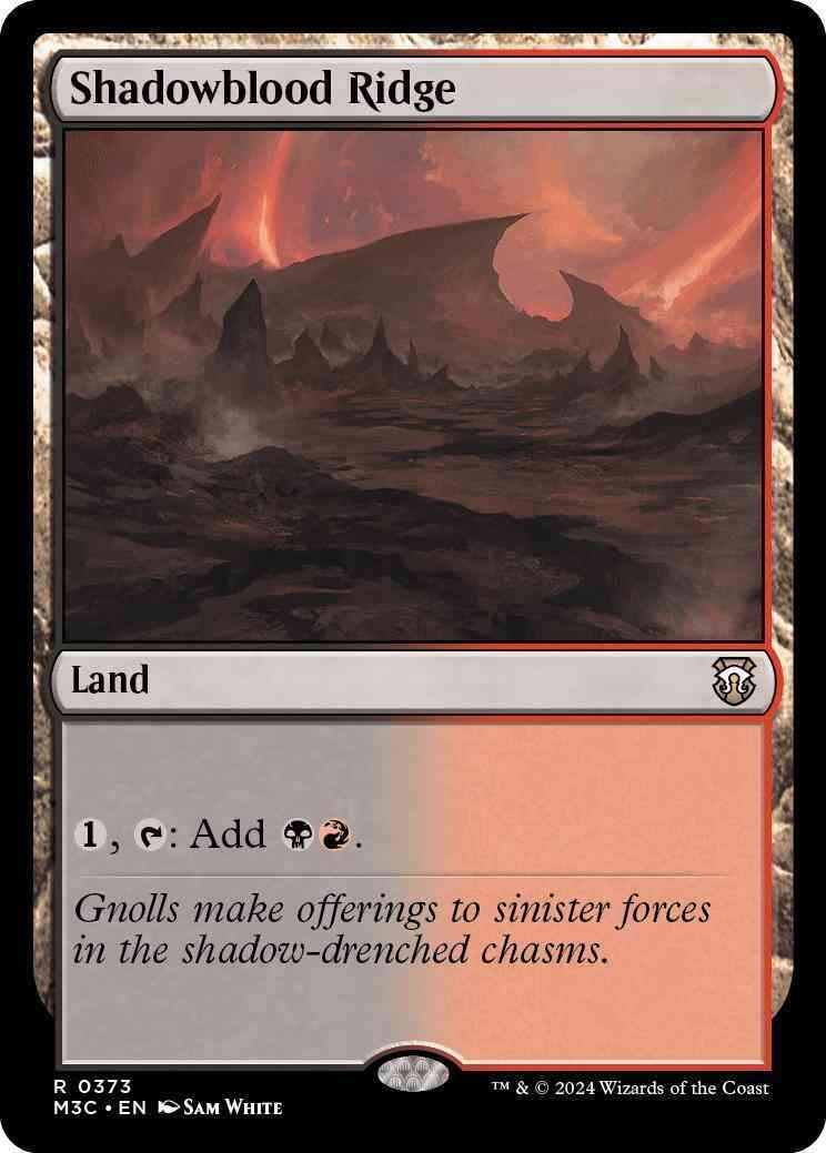 Shadowblood Ridge [373] [Modern Horizons 3: Commander] [Non-Foil]