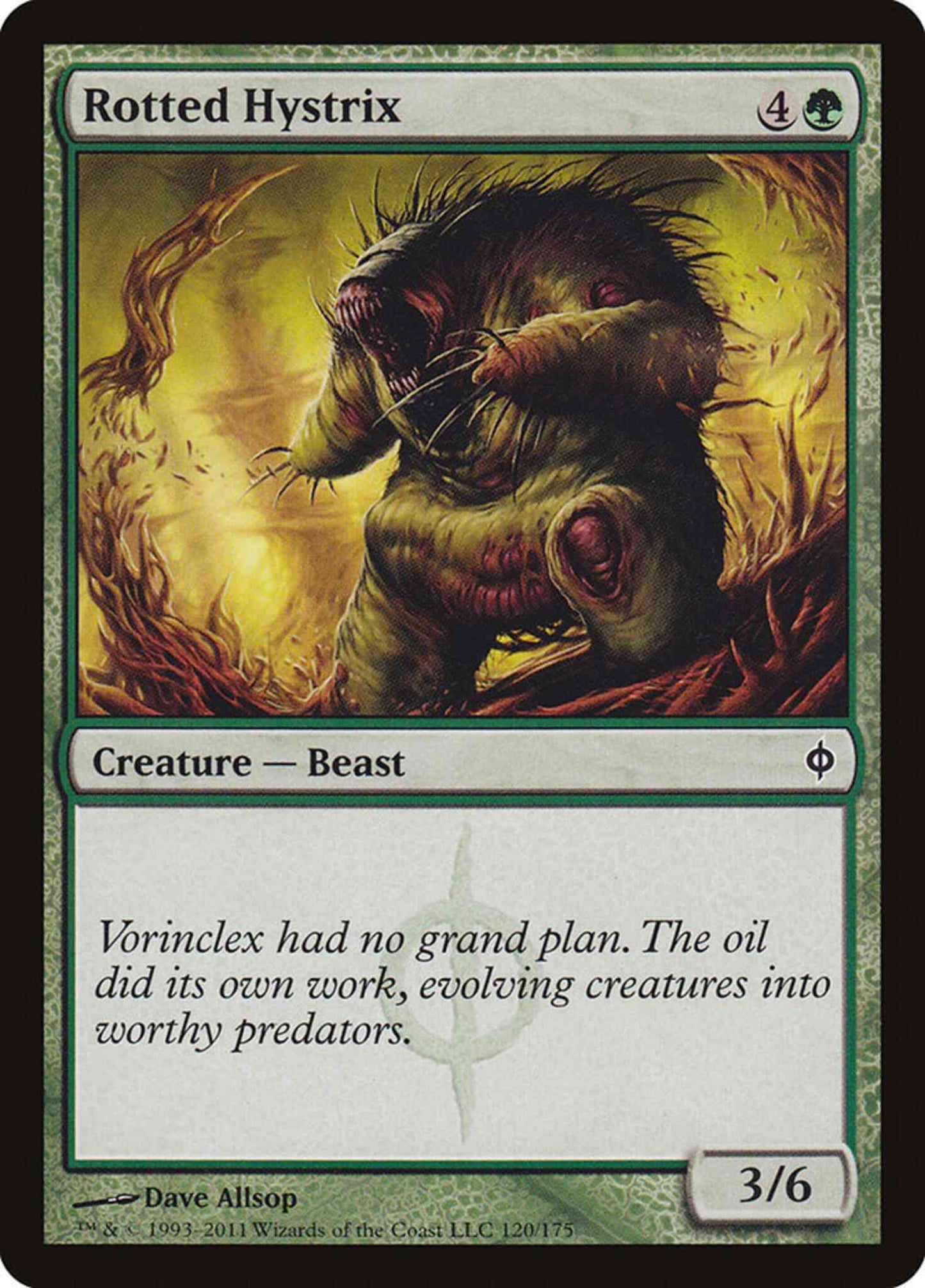 Rotted Hystrix [120] [New Phyrexia] [Non-Foil]