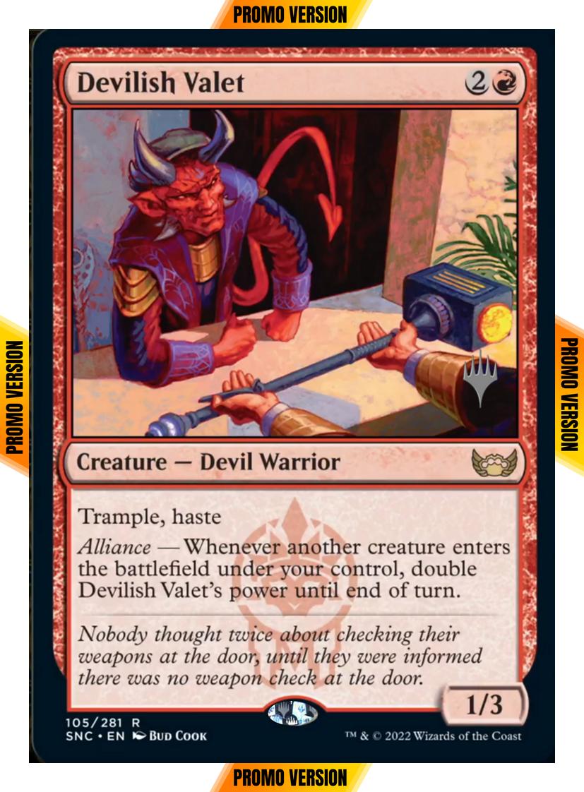 Devilish Valet [Promo Pack] [105p] [Streets of New Capenna: Promos] [Non-Foil]
