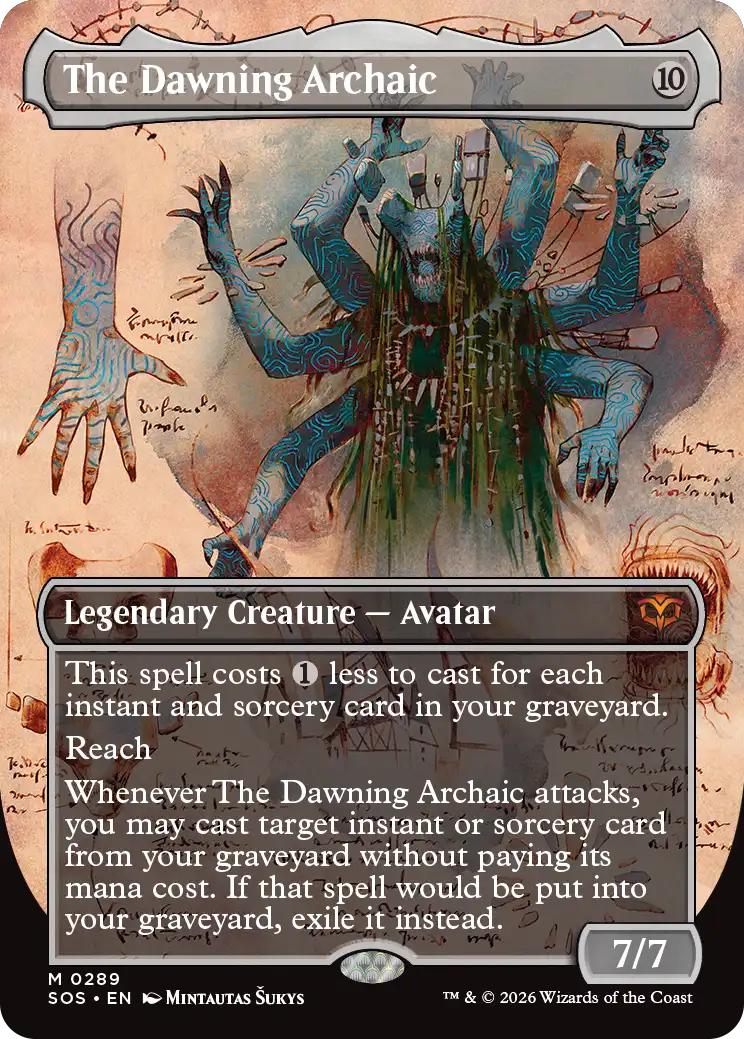 The Dawning Archaic [289] [Borderless] [Field Notes] [Secrets of Strixhaven] [Non-Foil]