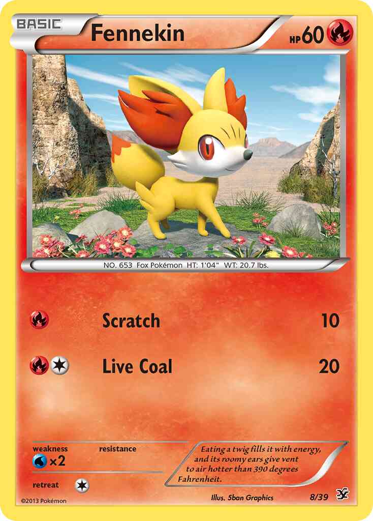 Fennekin - 8/39 -  [xy0-8] [Holo]
