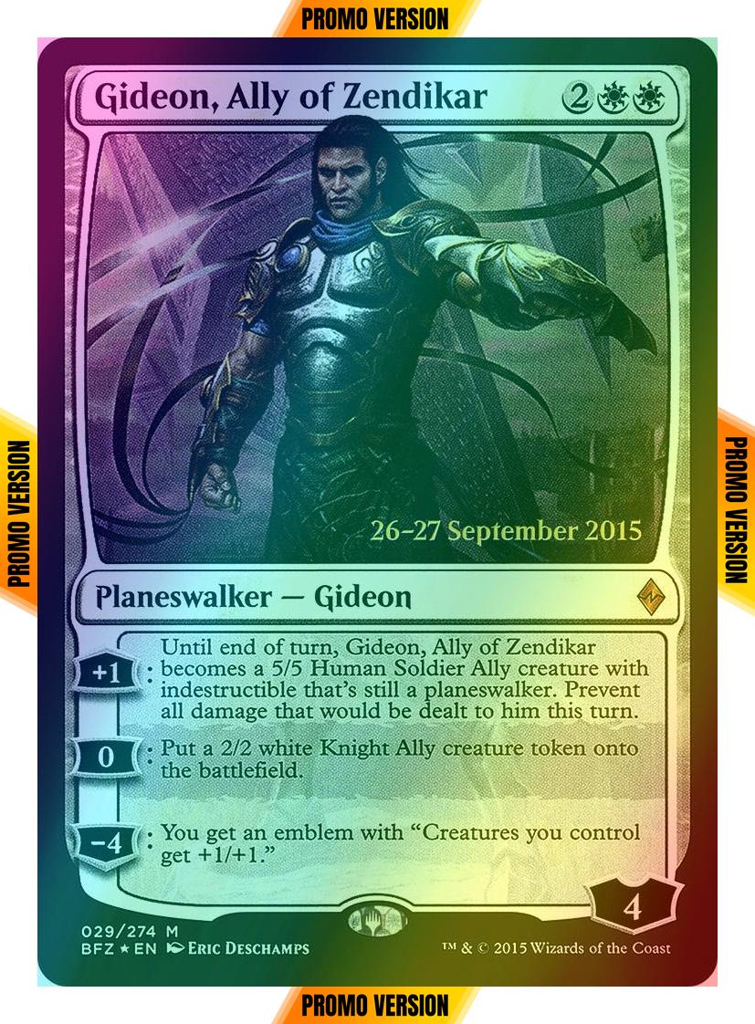 Gideon, Ally of Zendikar [29s] [Battle for Zendikar Promos] [Foil]