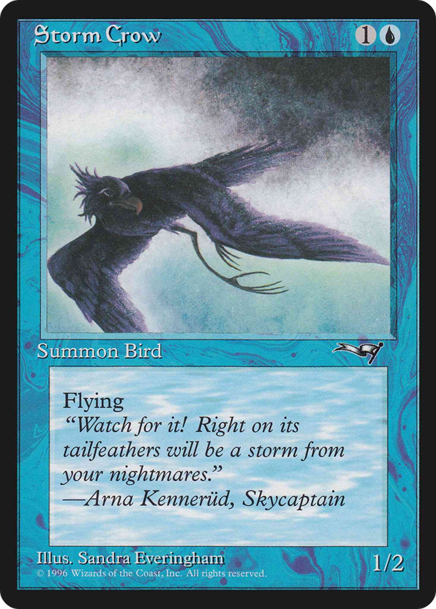 Storm Crow [Black Corner Top] [36b] [Alliances] [Non-Foil]