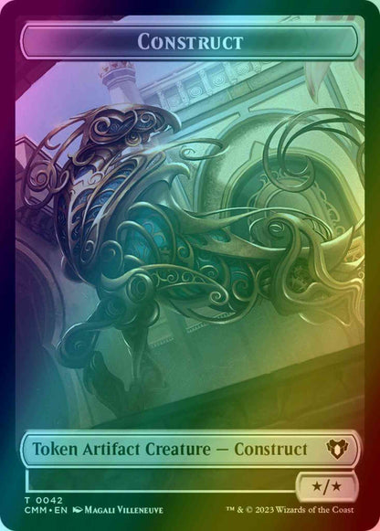 Construct Token (42) // Elemental Token (26) [Commander Masters: Tokens] [Foil]