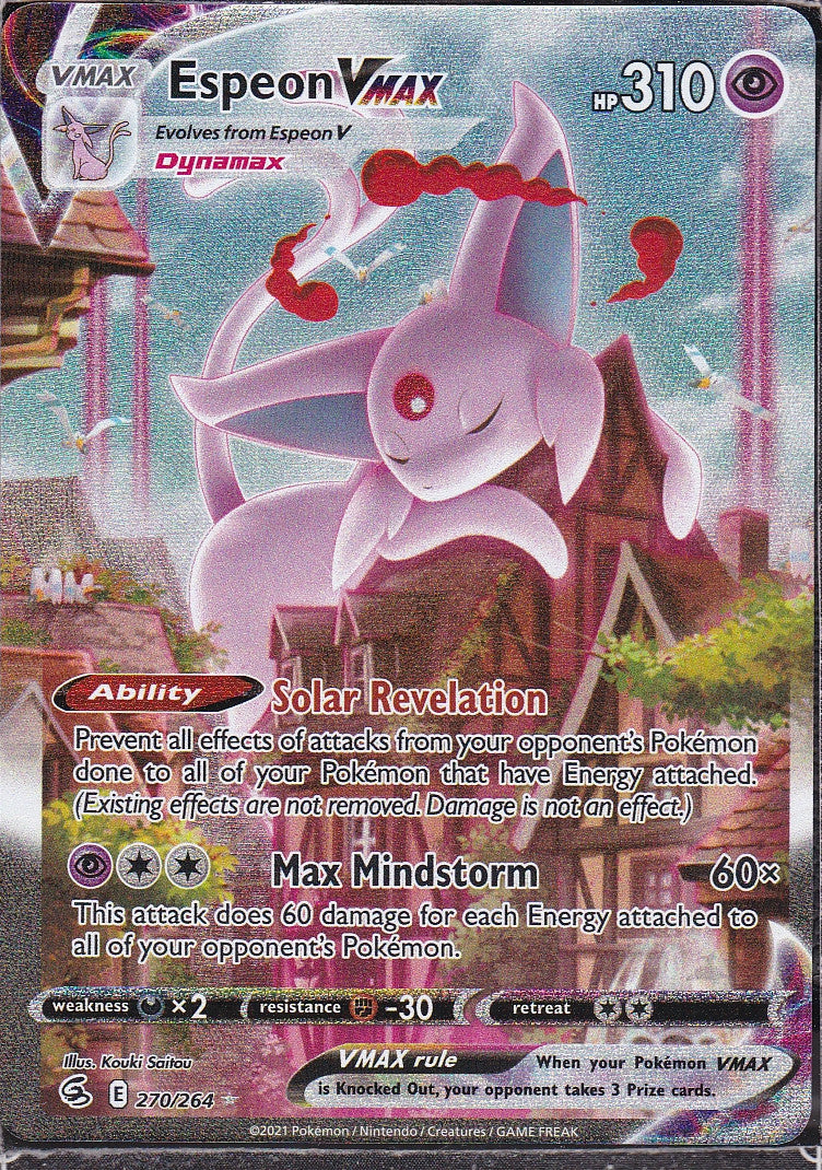 Espeon VMAX - 270/264 - Rare Secret - Secret Rare - Scan 12180