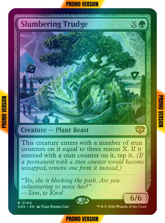 Slumbering Trudge [160p] [Promo Pack] [Secrets of Strixhaven Promos] [Foil]