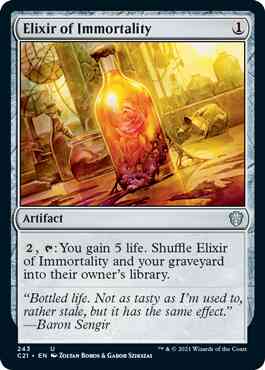 Elixir of Immortality [243] [Commander 2021] [Non-Foil]