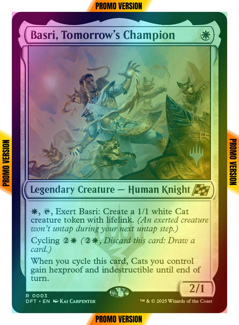 Basri, Tomorrow's Champion [3p] [Promo Pack] [Aetherdrift: Promos] [Foil]