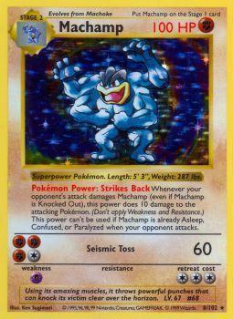 Machamp - 8/102 - Rare - Shadowless [base1S-8] [Holo]