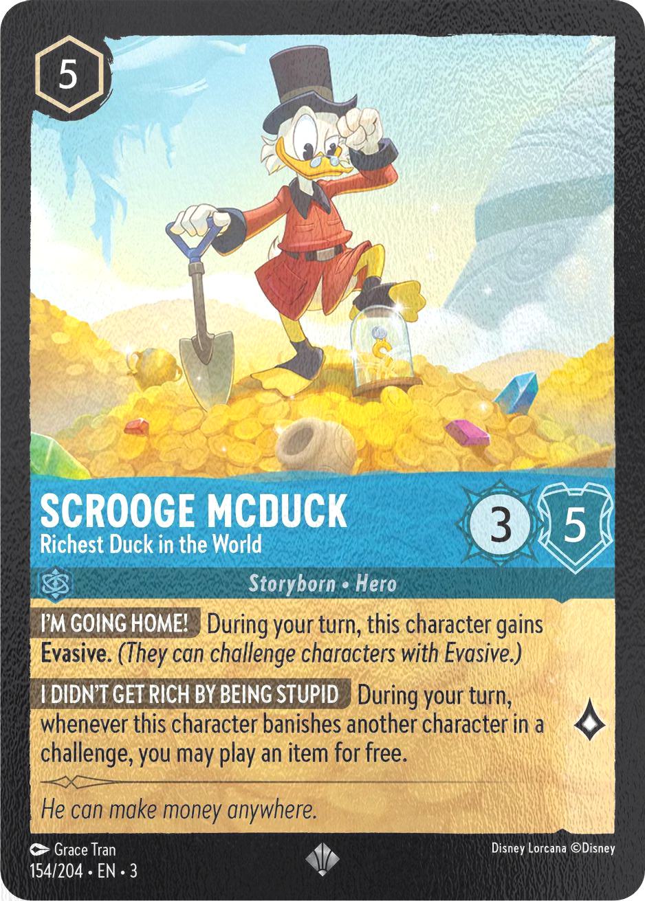 Scrooge McDuck - Richest Duck in the World - 154/204 [Into the Inklands] [Cold Foil]