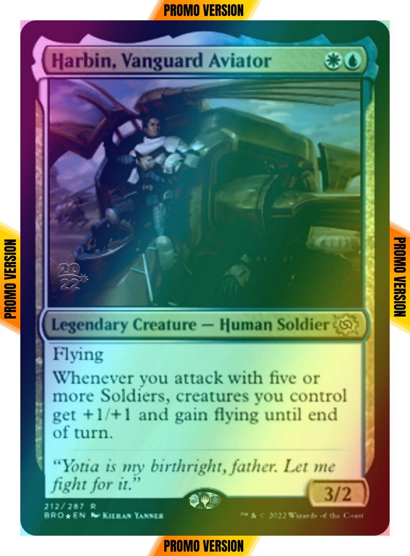 Harbin, Vanguard Aviator [212s] [Prerelease] [The Brothers' War: Promos] [Foil]