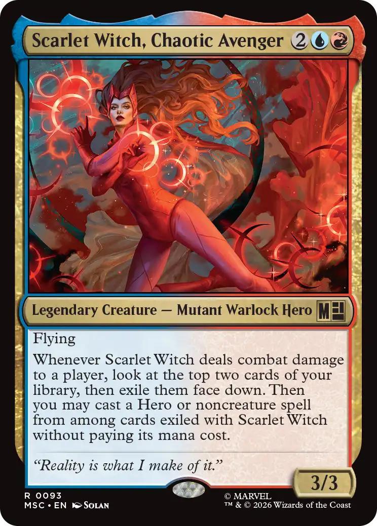 Scarlet Witch, Chaotic Avenger [93] [Marvel Super Heroes: Commander] [Non-Foil]