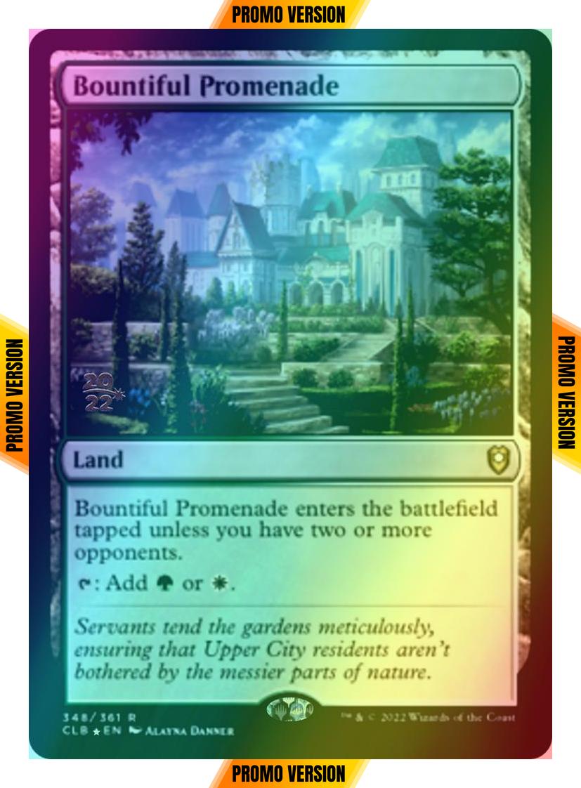 Bountiful Promenade [348s] [Prerelease] [Commander Legends: Battle for Baldur's Gate: Promos] [Foil]
