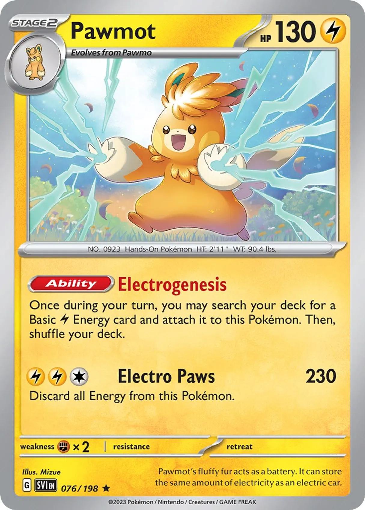 Pawmot - 076/198 - Promo [Build & Battle Box] [sv01msp-076] [Non-Holo]
