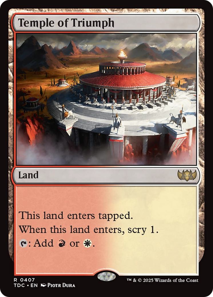 Temple of Triumph [407] [Tarkir: Dragonstorm: Commander] [Non-Foil]