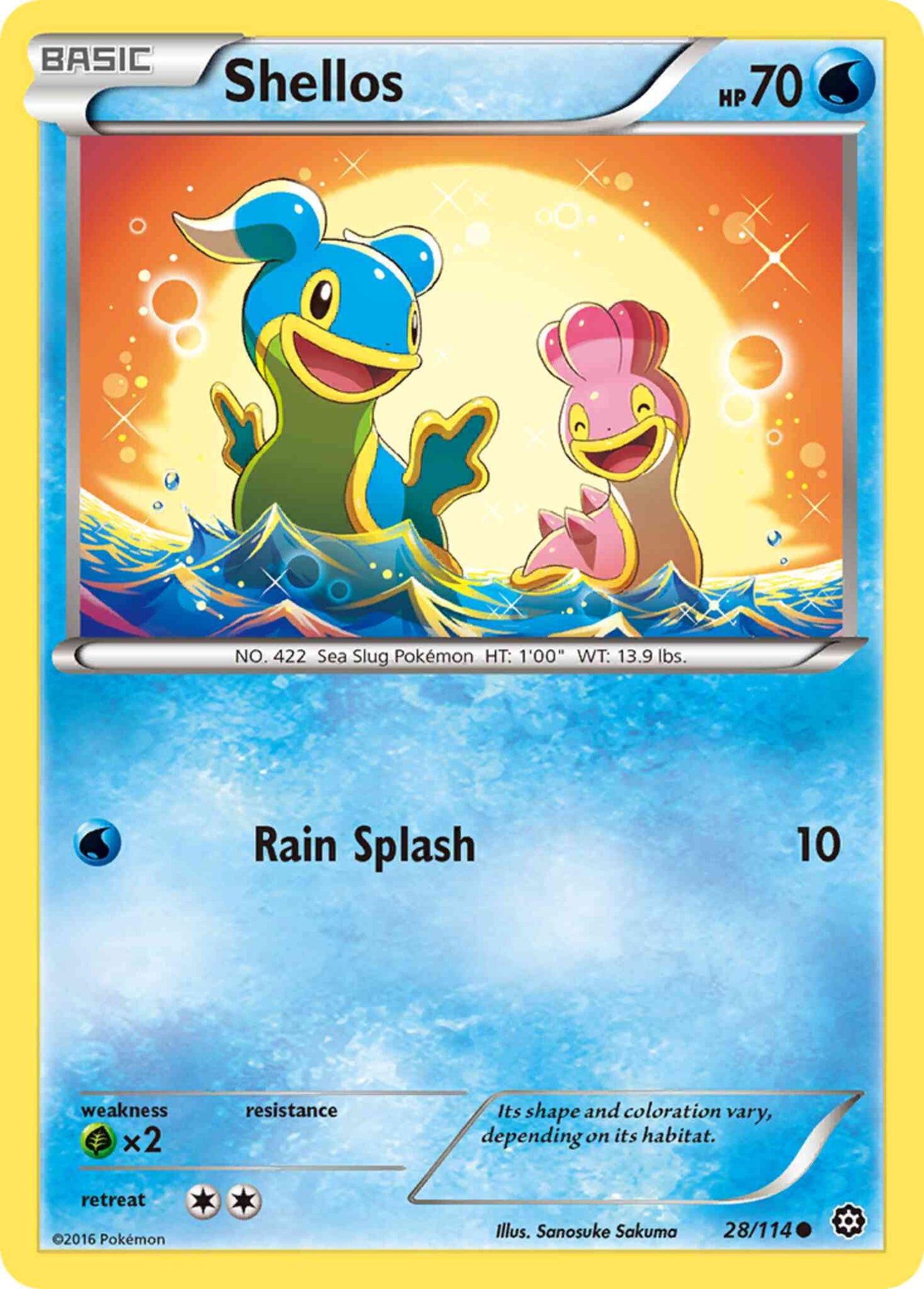 Shellos - 28/114 - Common [xy11-28] [Non-Holo]