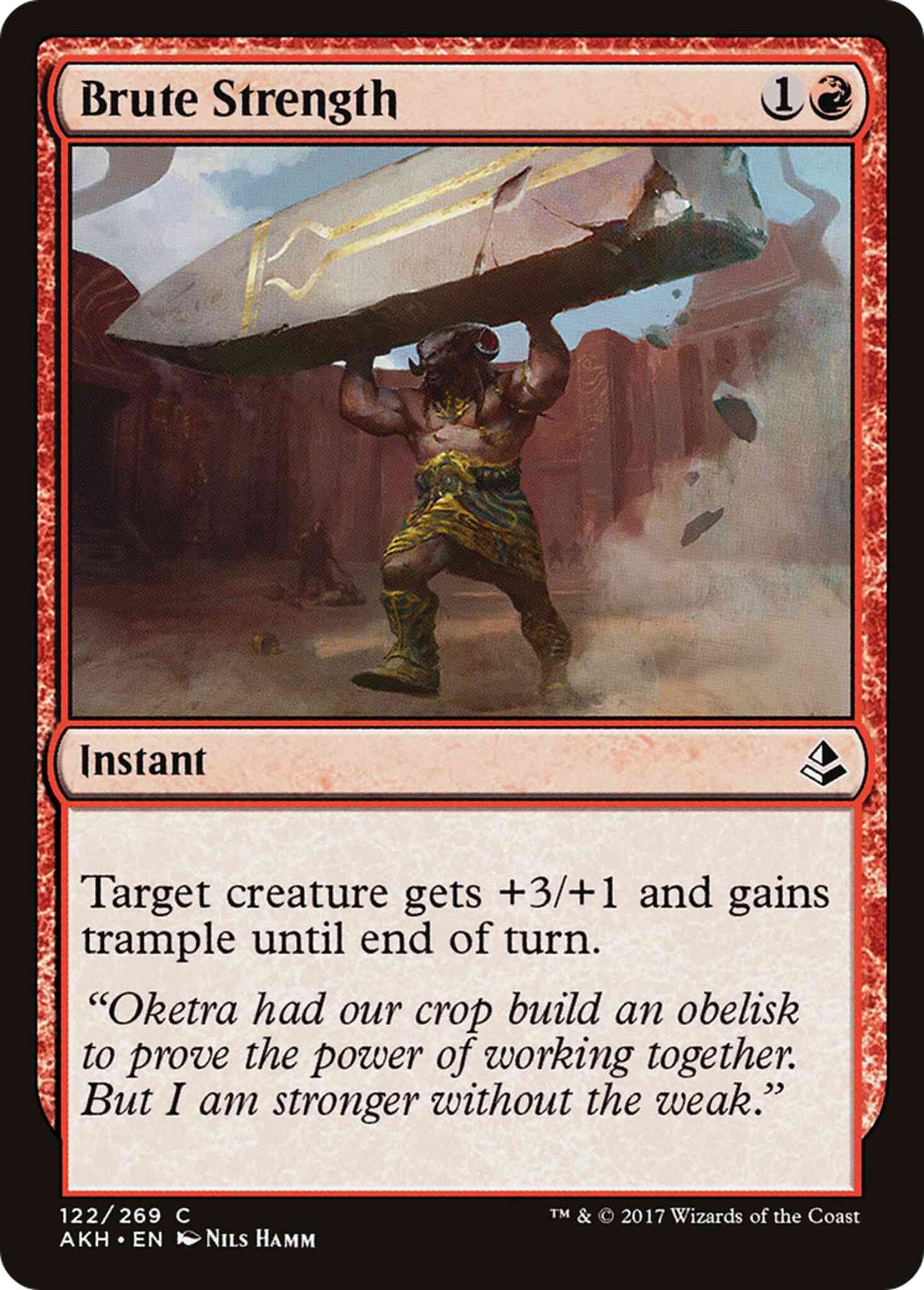 Brute Strength [122] [Amonkhet] [Non-Foil]