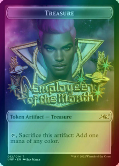 Cat Token (01) // Treasure Token (12) [Unfinity: Tokens] [Foil]