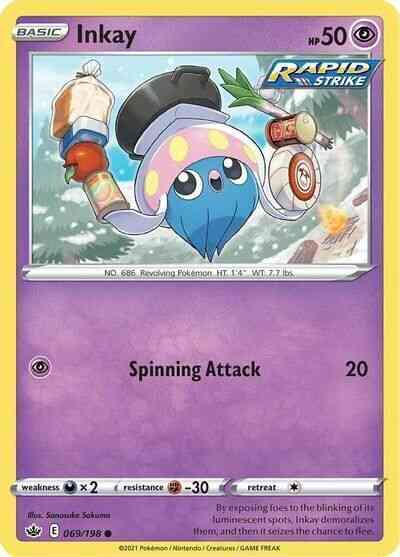 Inkay - 069/198 - Common [swsh6-069] [Reverse Holo]