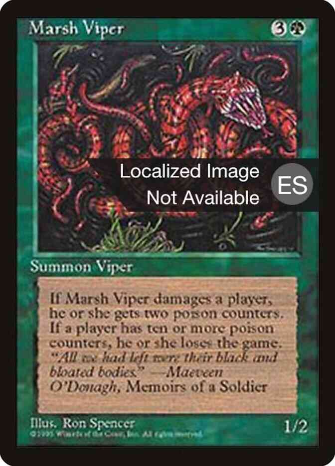 Marsh Viper - Spanish [263] [Fourth Edition Black Border: Spanish] [Non-Foil]