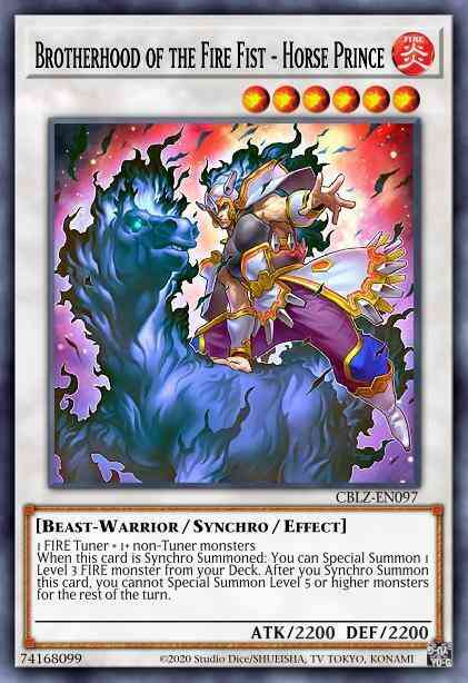 Brotherhood of the Fire Fist - Horse Prince - CBLZ-EN097 - Super Rare - Unlimited