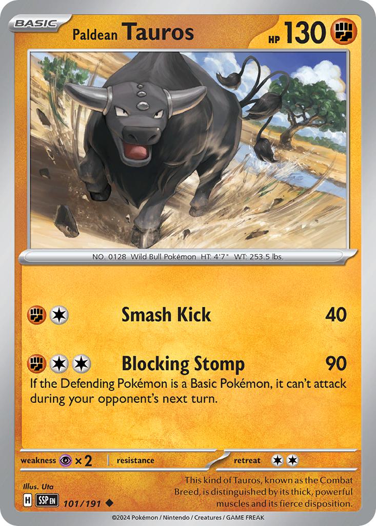 Paldean Tauros - 101/191 - Uncommon [sv08-101] [Non-Holo]