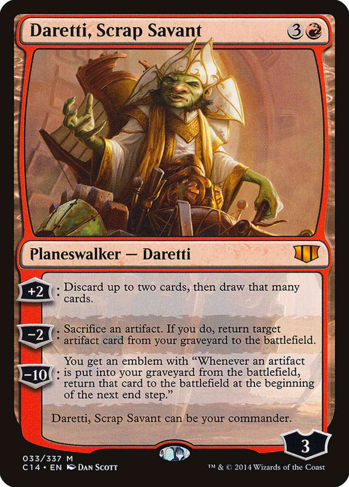 Daretti, Scrap Savant [33] [Commander 2014] [Non-Foil]