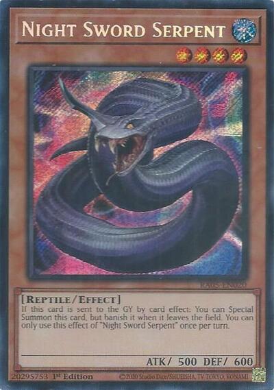 Night Sword Serpent - RA05-EN020 - Secret Rare - 1st Edition