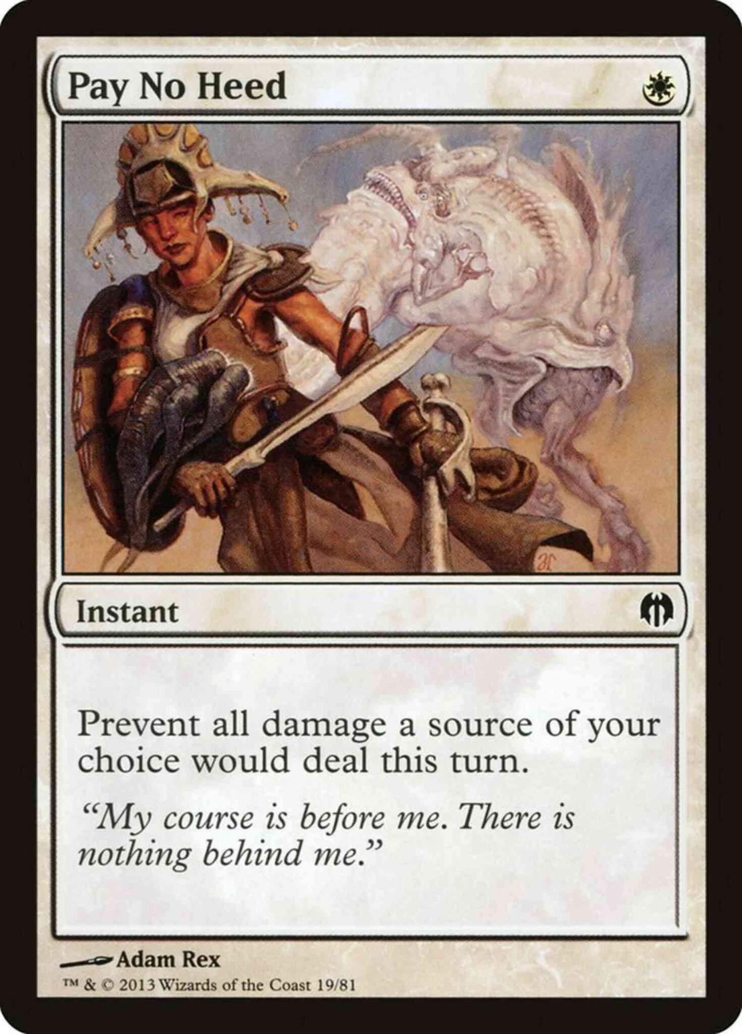 Pay No Heed [19] [Duel Decks Heroes vs Monsters] [Non-Foil]