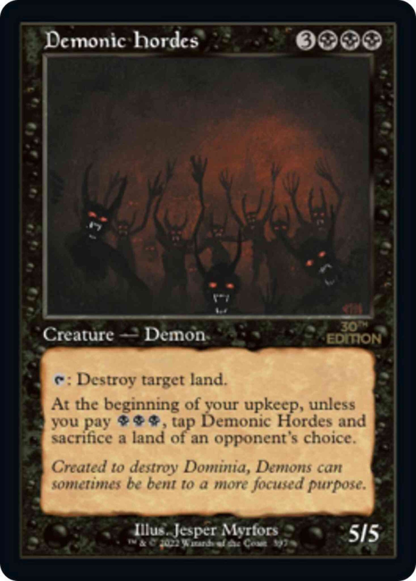 Demonic Hordes [397] [Retro Frame] [30th Anniversary Edition] [Non-Foil]