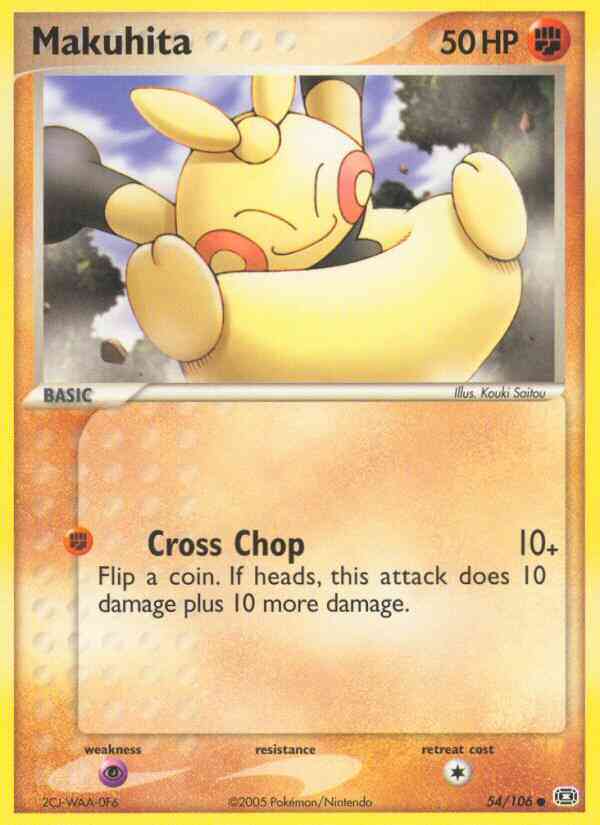 Makuhita - 54/106 - Common [ex9-54] [Reverse Holo]