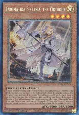 Dogmatika Ecclesia, the Virtuous - RA01-EN020 - Prismatic Collector's Rare - 1st Edition