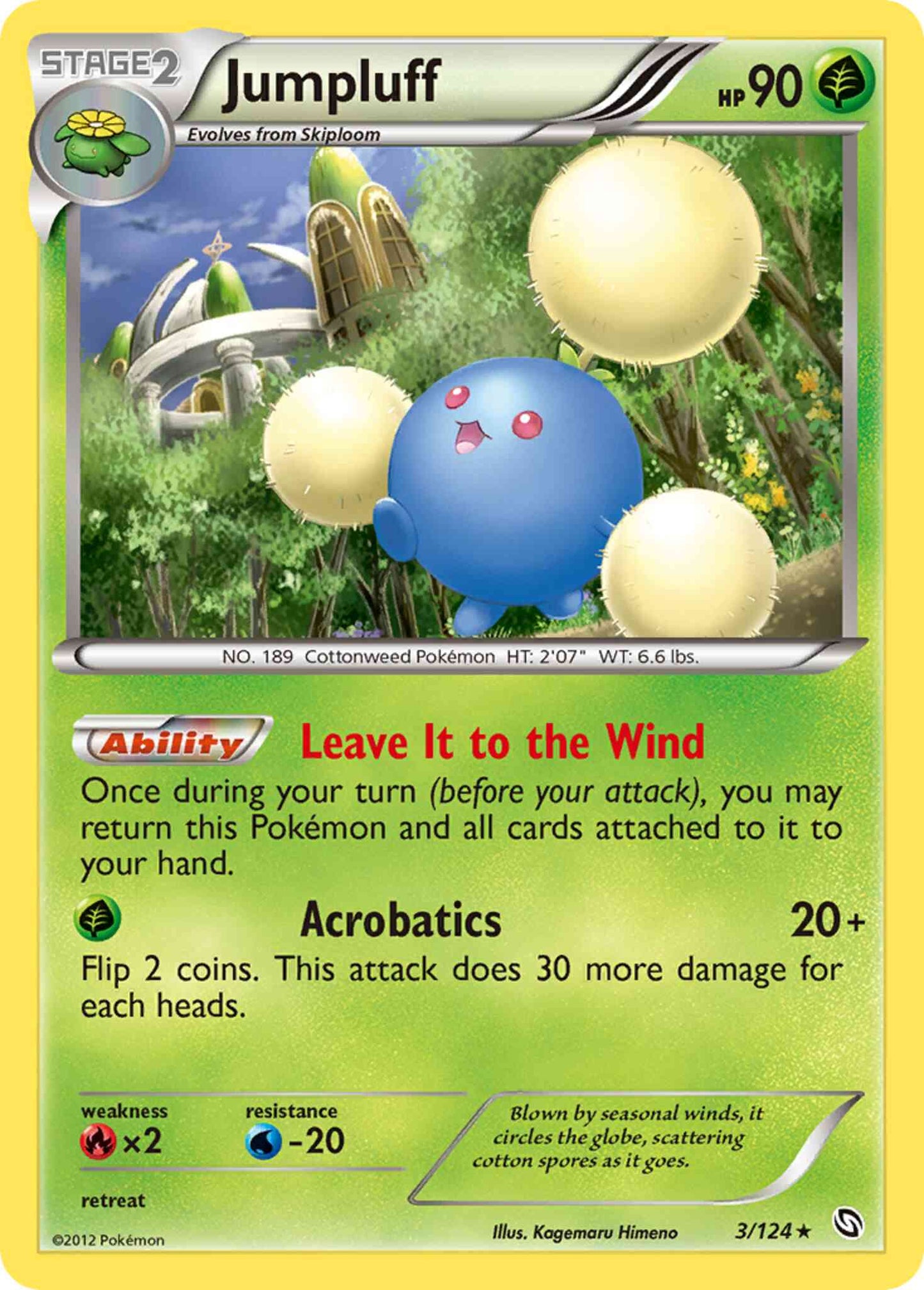Jumpluff - 3/124 - Rare [bw6-3] [Reverse Holo]