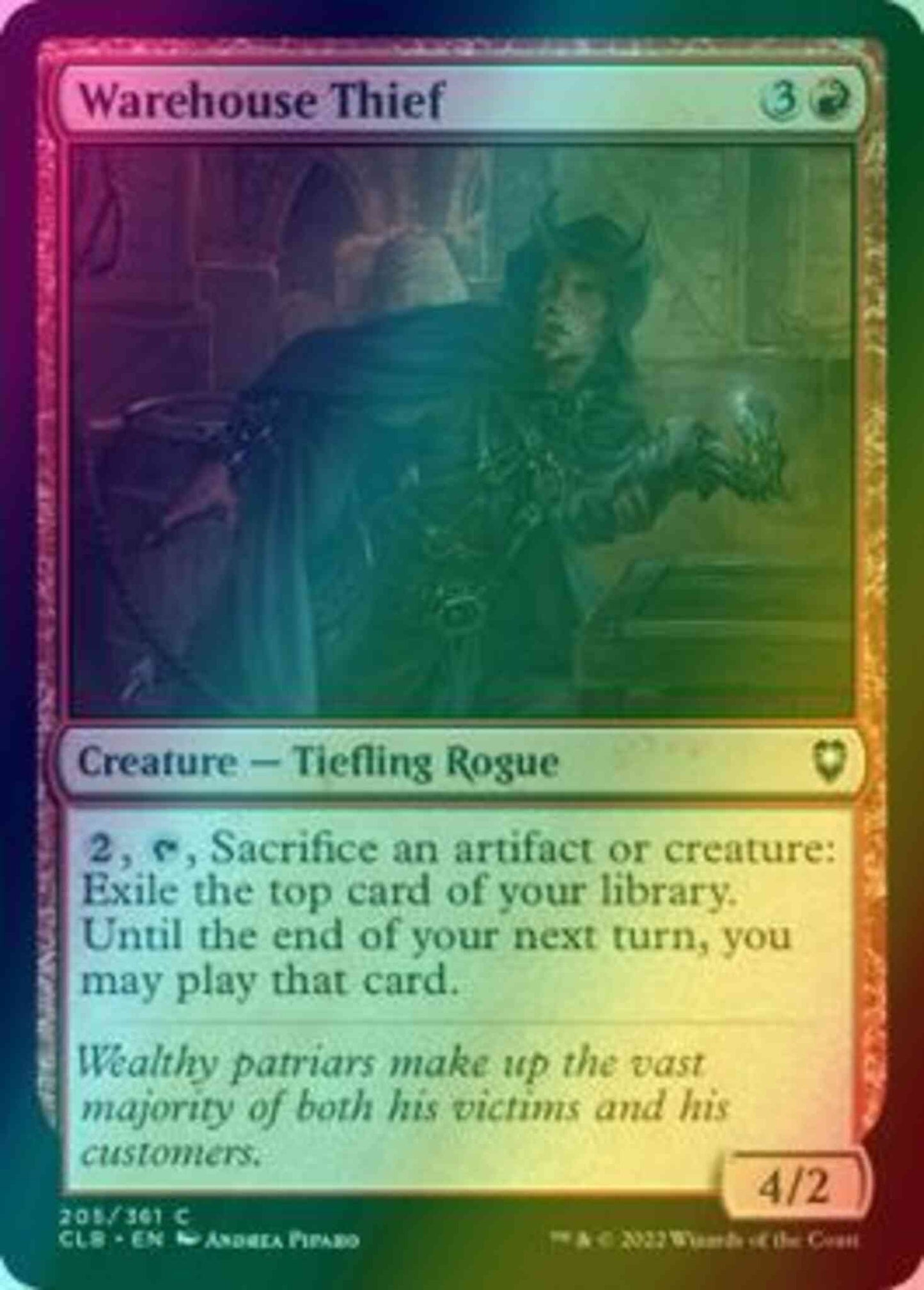 Warehouse Thief [205] [Commander Legends: Battle for Baldur's Gate] [Foil]