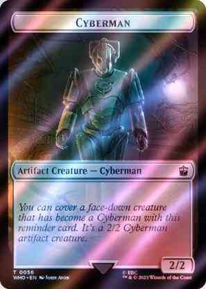 Cyberman Token (56) // Soldier Token (40) [Universes Beyond: Doctor Who: Tokens] [Surge Foil]