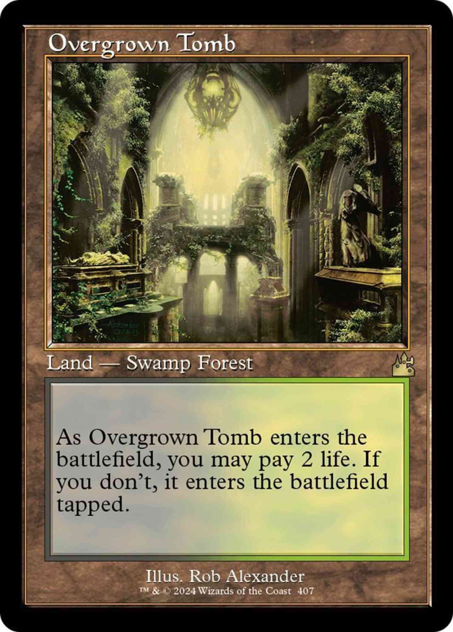 Overgrown Tomb [407] [Retro Frame] [Ravnica Remastered] [Non-Foil]