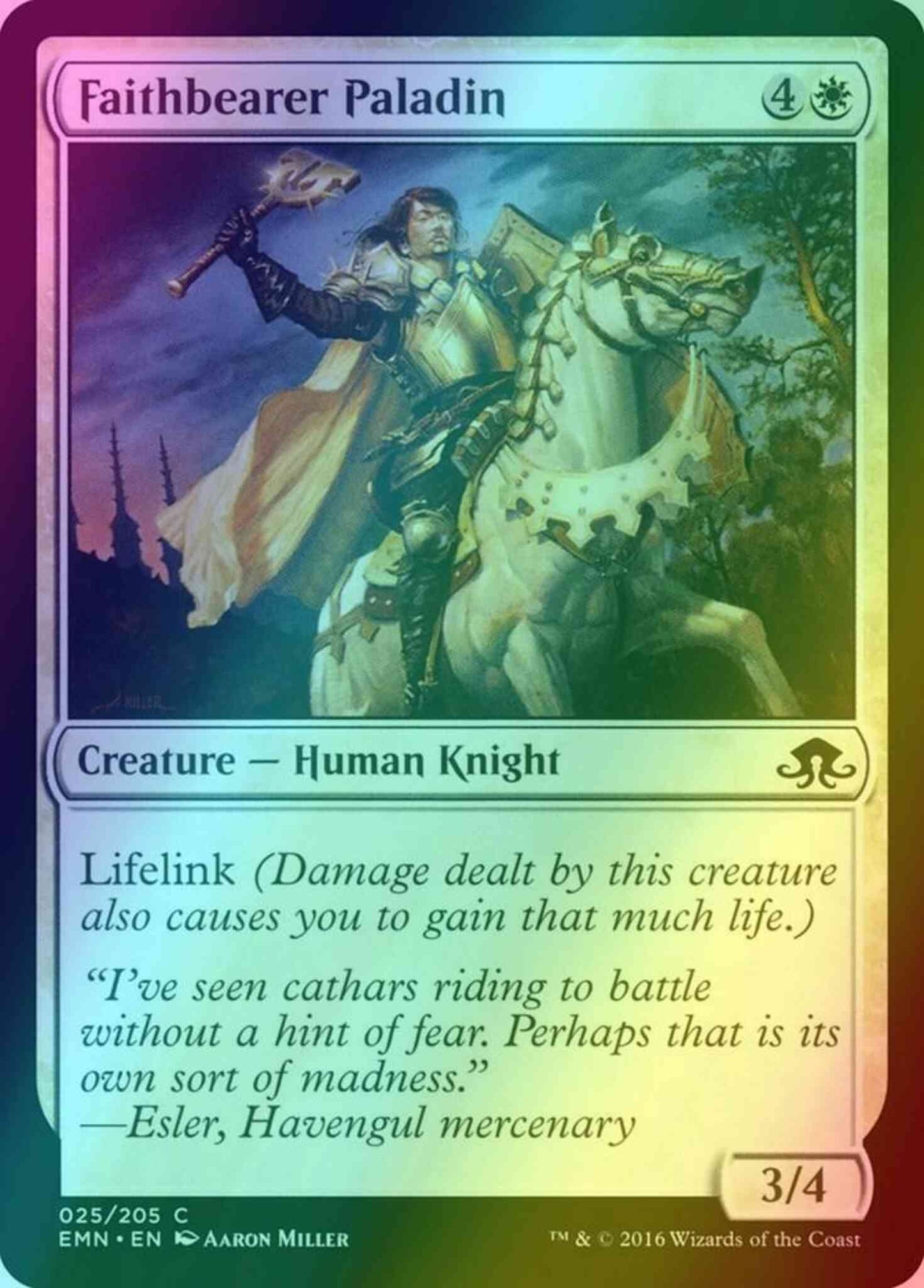 Faithbearer Paladin [25] [Eldritch Moon] [Foil]