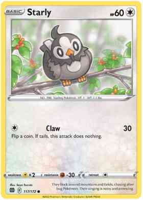Starly - 117/172 - Common [swsh9-117] [Non-Holo]