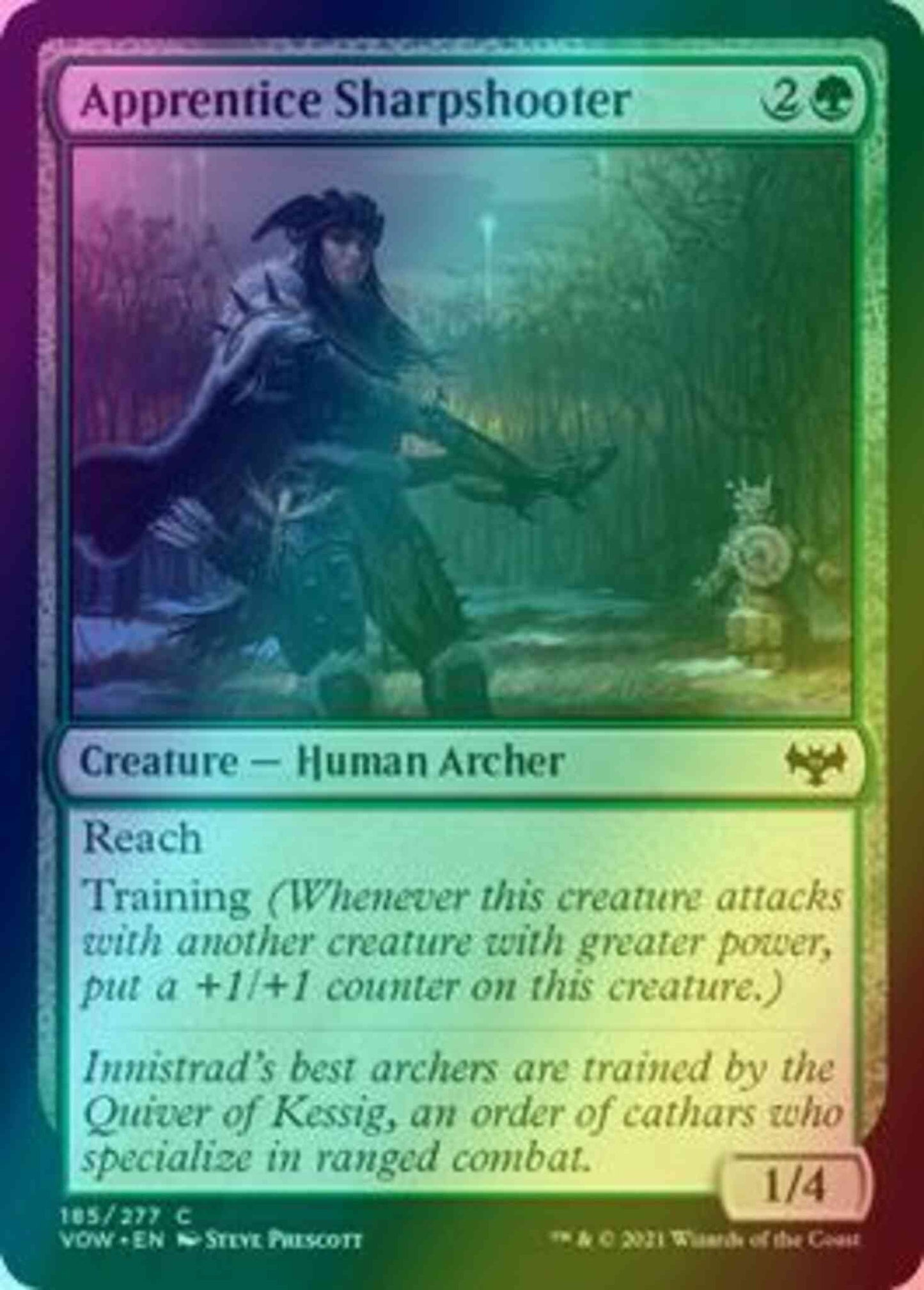 Apprentice Sharpshooter [185] [Innistrad: Crimson Vow] [Foil]