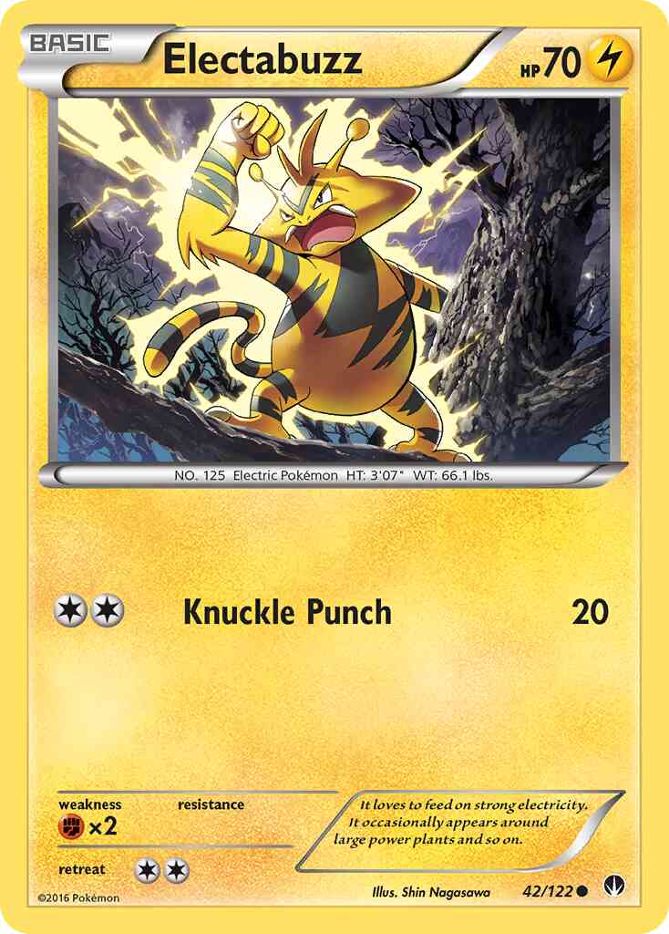 Electabuzz - 42/122 - Common [xy9-42] [Non-Holo]