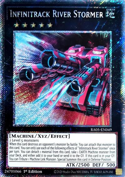 Infinitrack River Stormer - RA05-EN049 - Platinum Secret Rare - 1st Edition