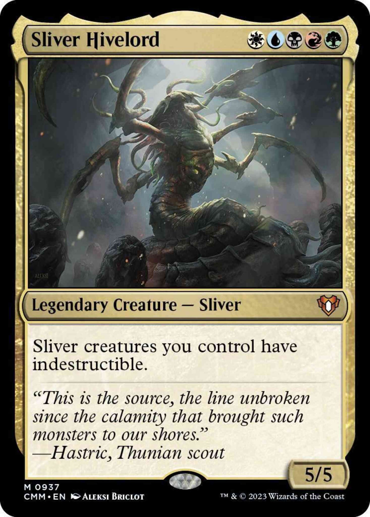 Sliver Hivelord [937] [Commander Masters] [Non-Foil]