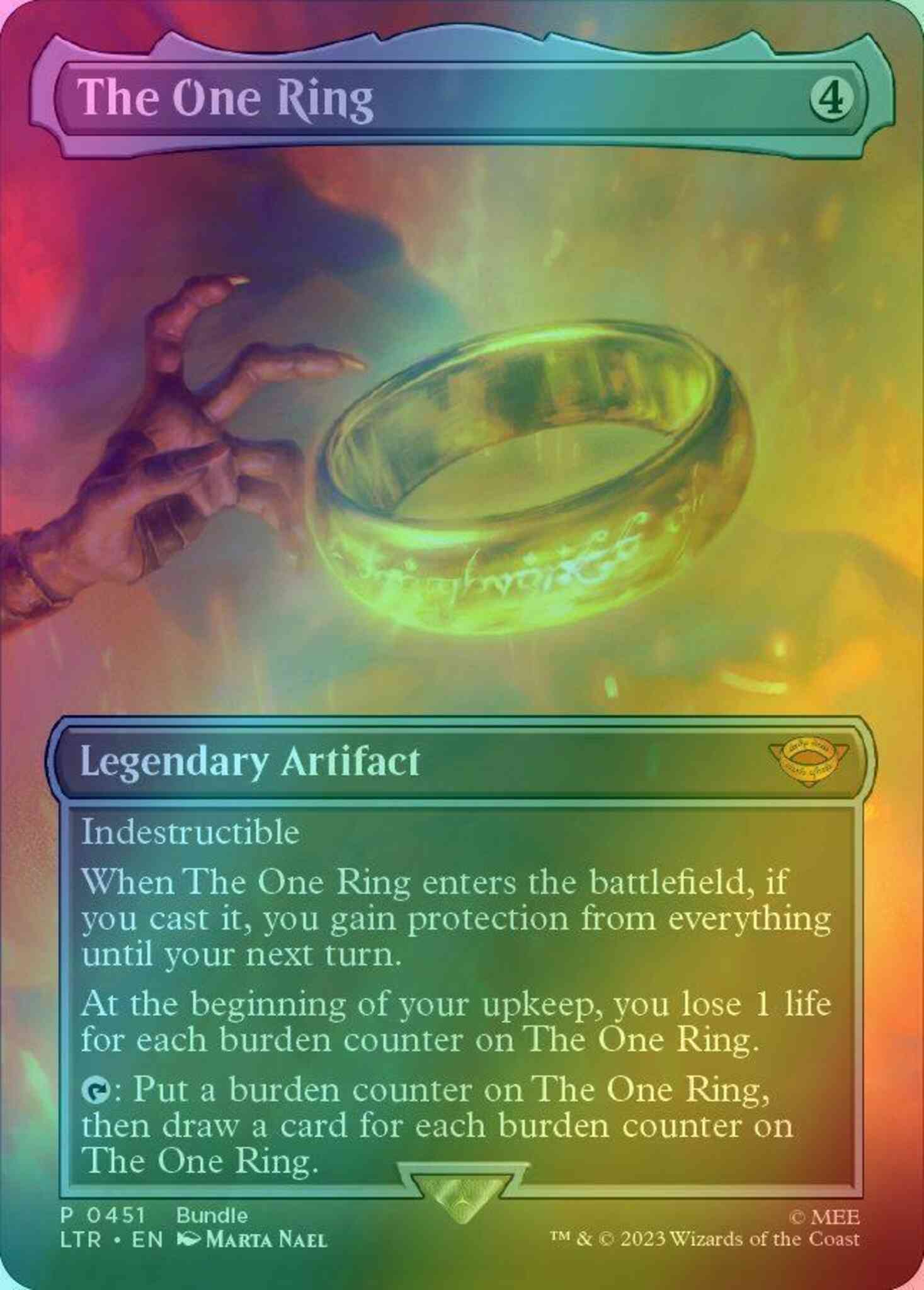 The One Ring [451] [Borderless] [Bundle] [The Lord of the Rings