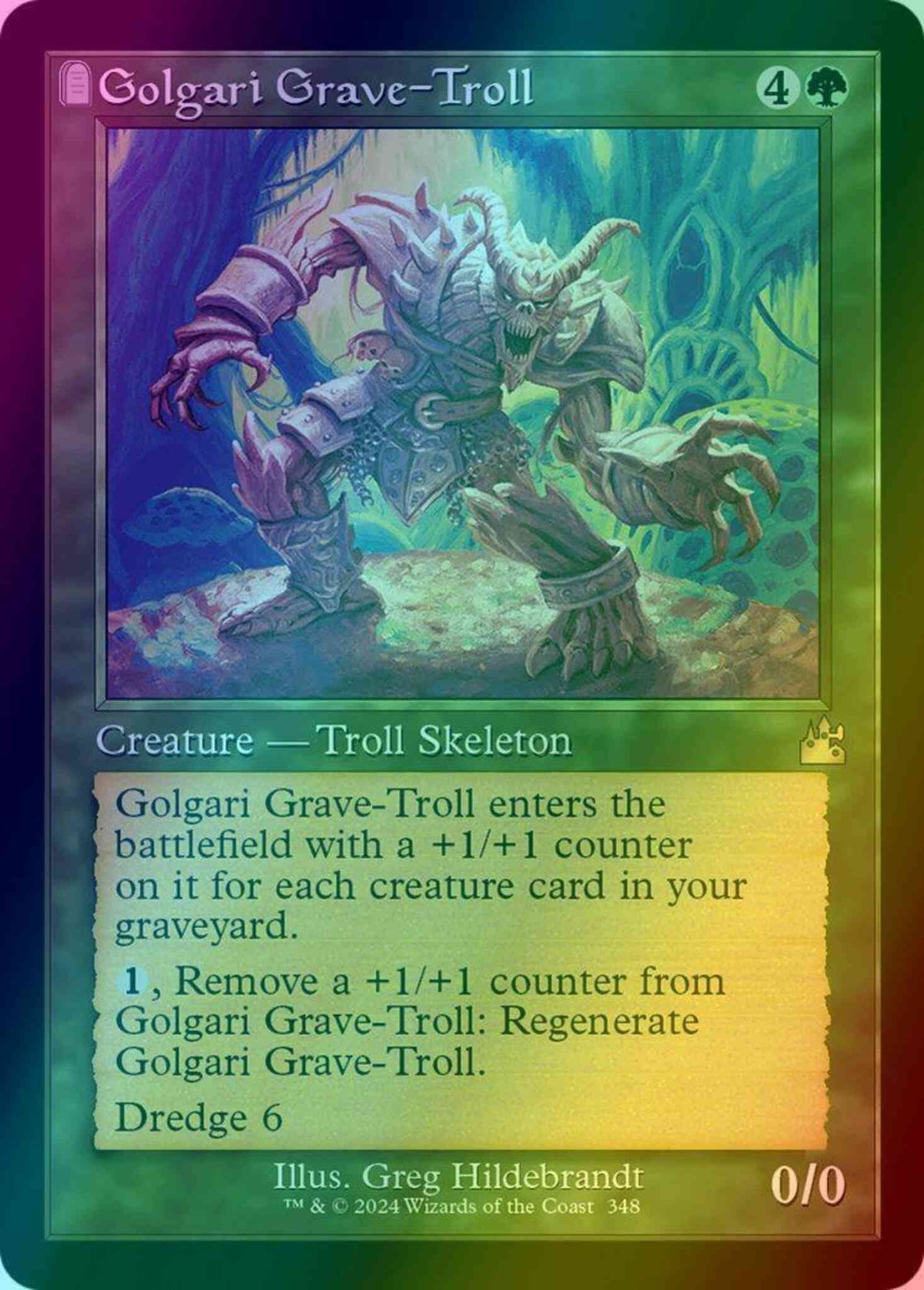 Golgari Grave-Troll [348] [Retro Frame] [Ravnica Remastered] [Foil]