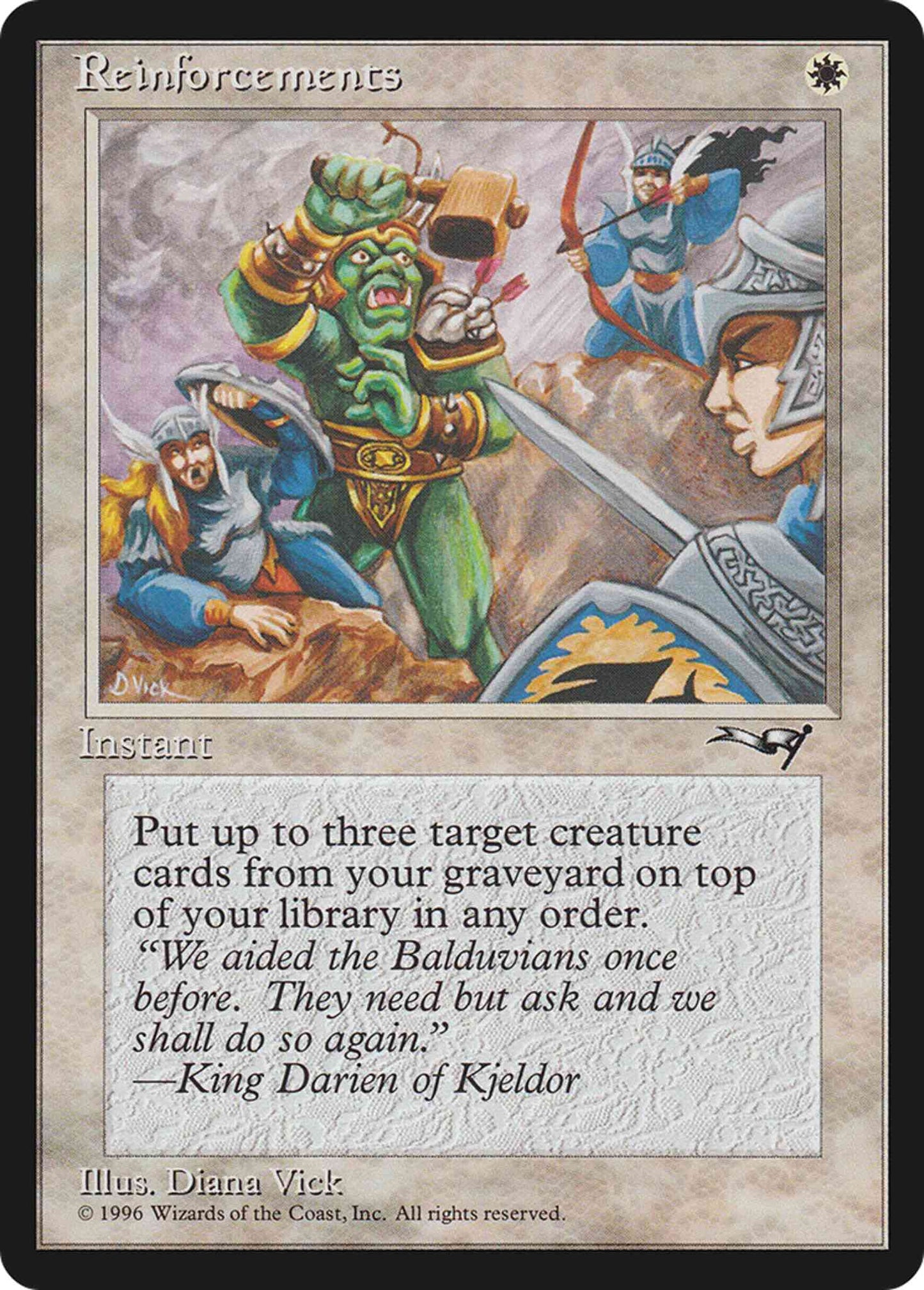 Reinforcements [Attacking Goblin] [12a] [Alliances] [Non-Foil]