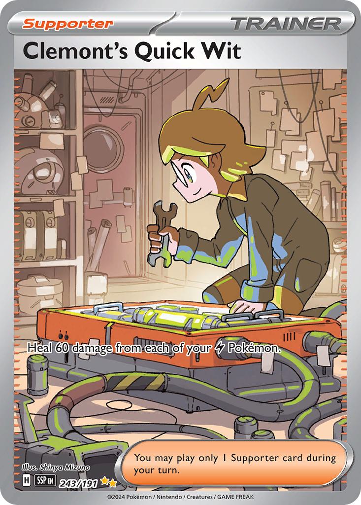 Clemont's Quick Wit - 243/191 - Special Illustration Rare [sv08-243] [Ultra]